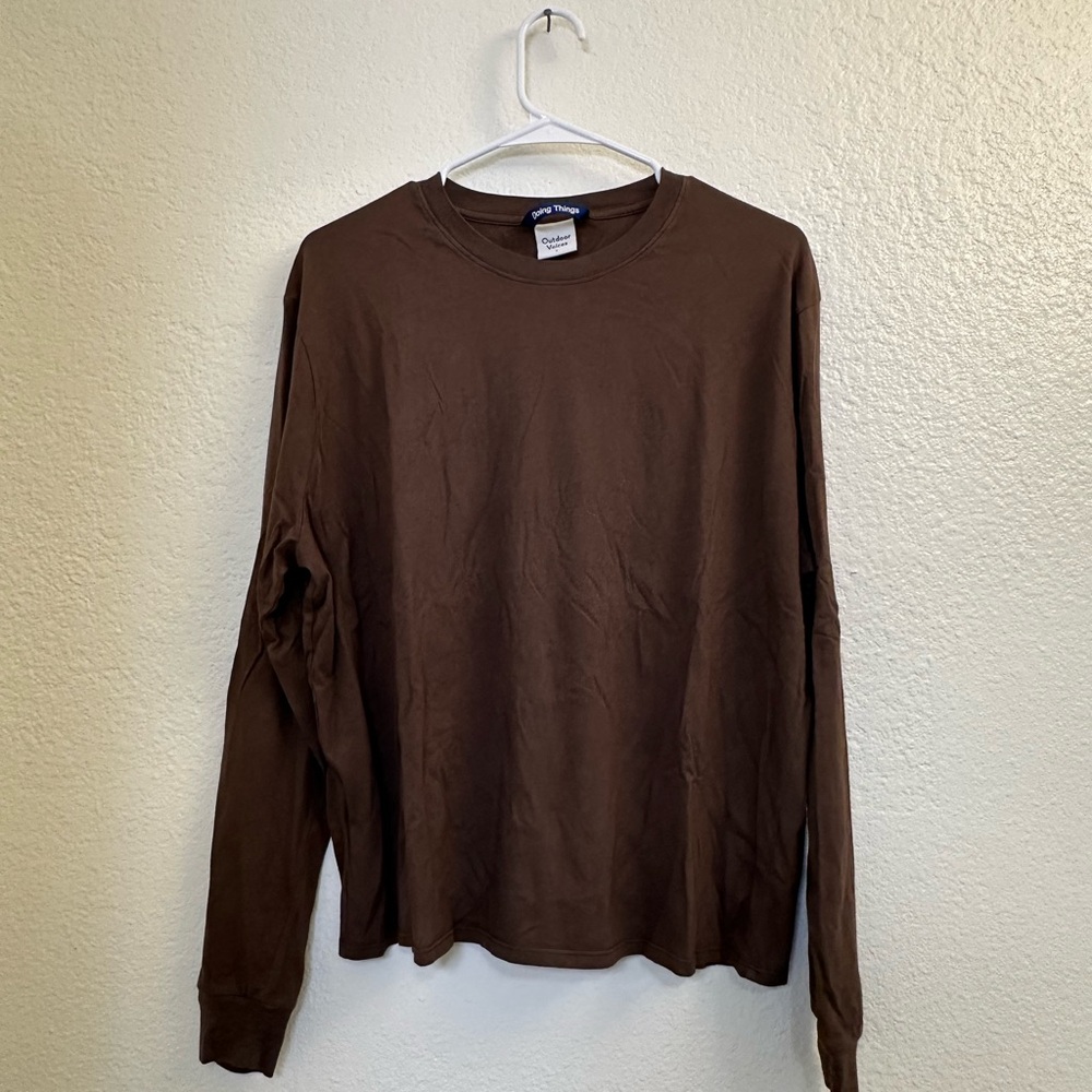 WOMENS BROWN OUTDOOR VOICES LONG SLEEVE (L)